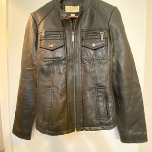 Michael kors leather jacket